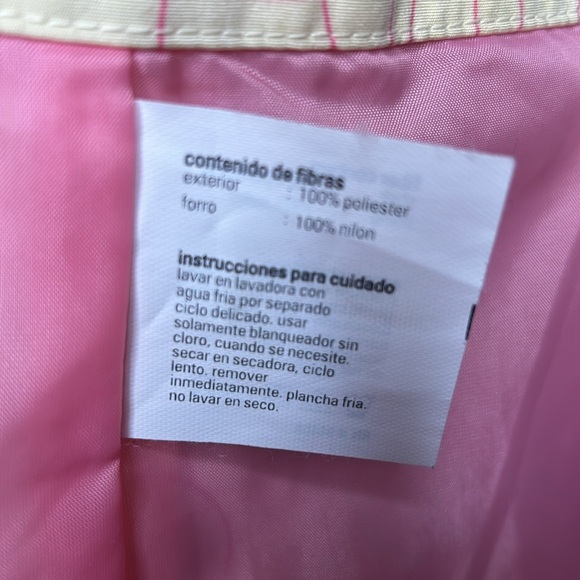 ESPRIT yellow & pink floral trench coat. Button down front with collar.Size M. - Picture 11 of 12